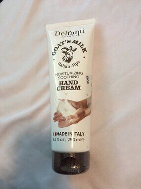 Delfanti Goat's Milk Italian Alps Hand Cream Shea Butter 8.4 fl oz 250 ml
